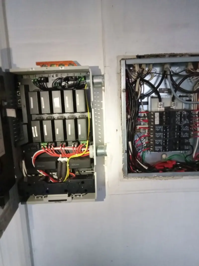 Electrical panel upgrade completed for Indoor Lighting Installation in Dana